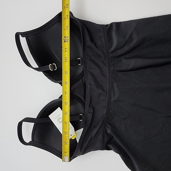 Time & Tru Black Tankini  Top Padded Underwire Padded Cups Flowy Size Medium - Picture 12 of 13